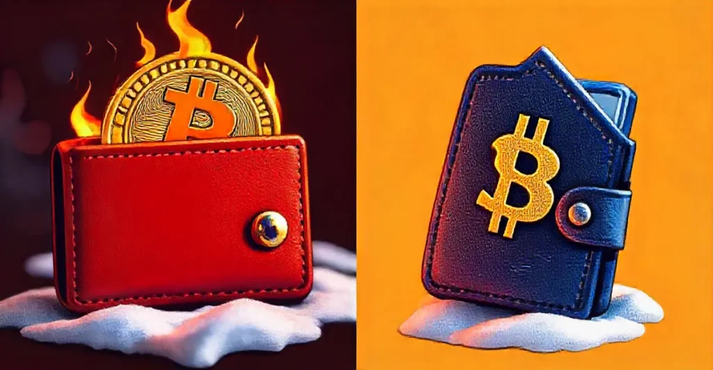 how are cryptocurrency hot wallets different from cold wallets
